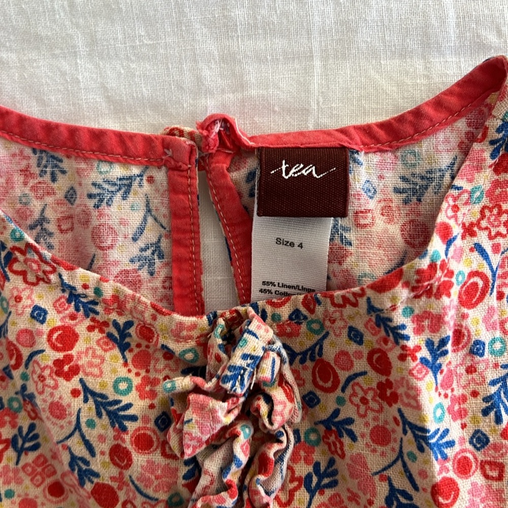 2 Tea Collection dresses 4T - Picture 2 of 7